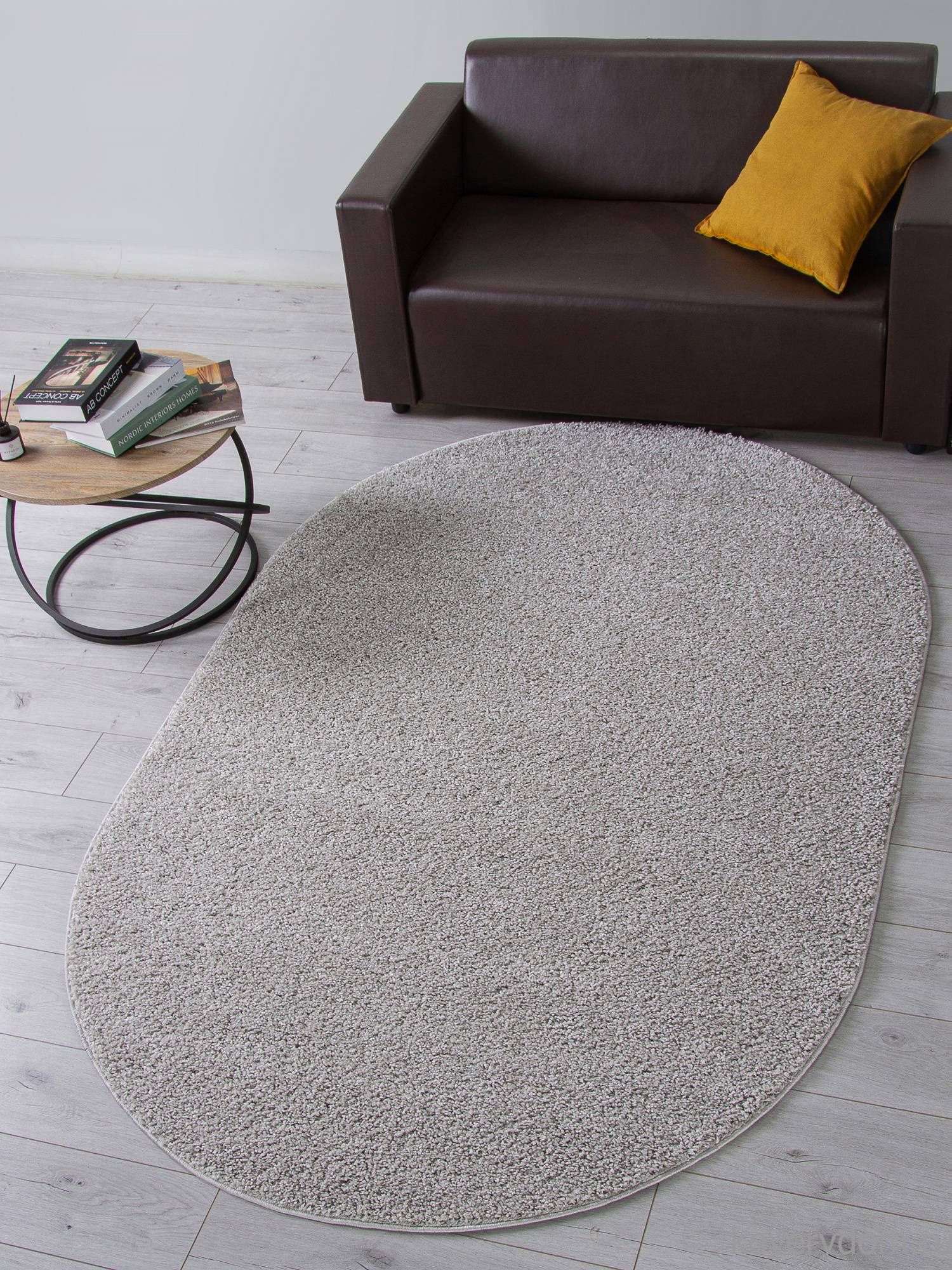 Ковер MAKAO S600 LIGHT GRAY Овал Ковер MAKAO S600 LIGHT GRAY Овал