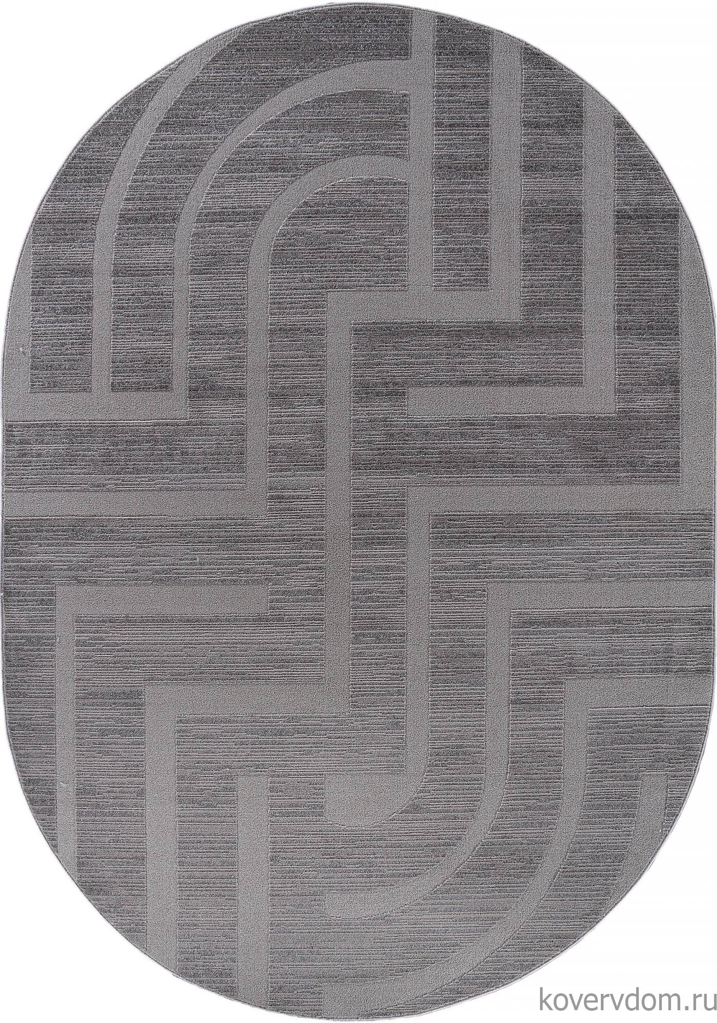 Ковер DIOS F439 LIGHT GRAY Овал