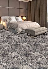 Пушистый ковровая Дорожка Рулоны обработанные Принт ТАГИЛ Серый