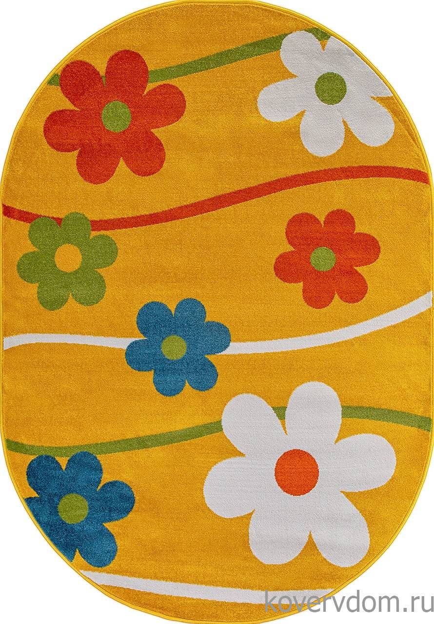 Ковер CRYSTAL 1021 YELLOW Овал Ковер CRYSTAL 1021 YELLOW Овал