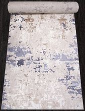 Пушистый круглый ковровая дорожка SAMIRA O1442 030 BLUE