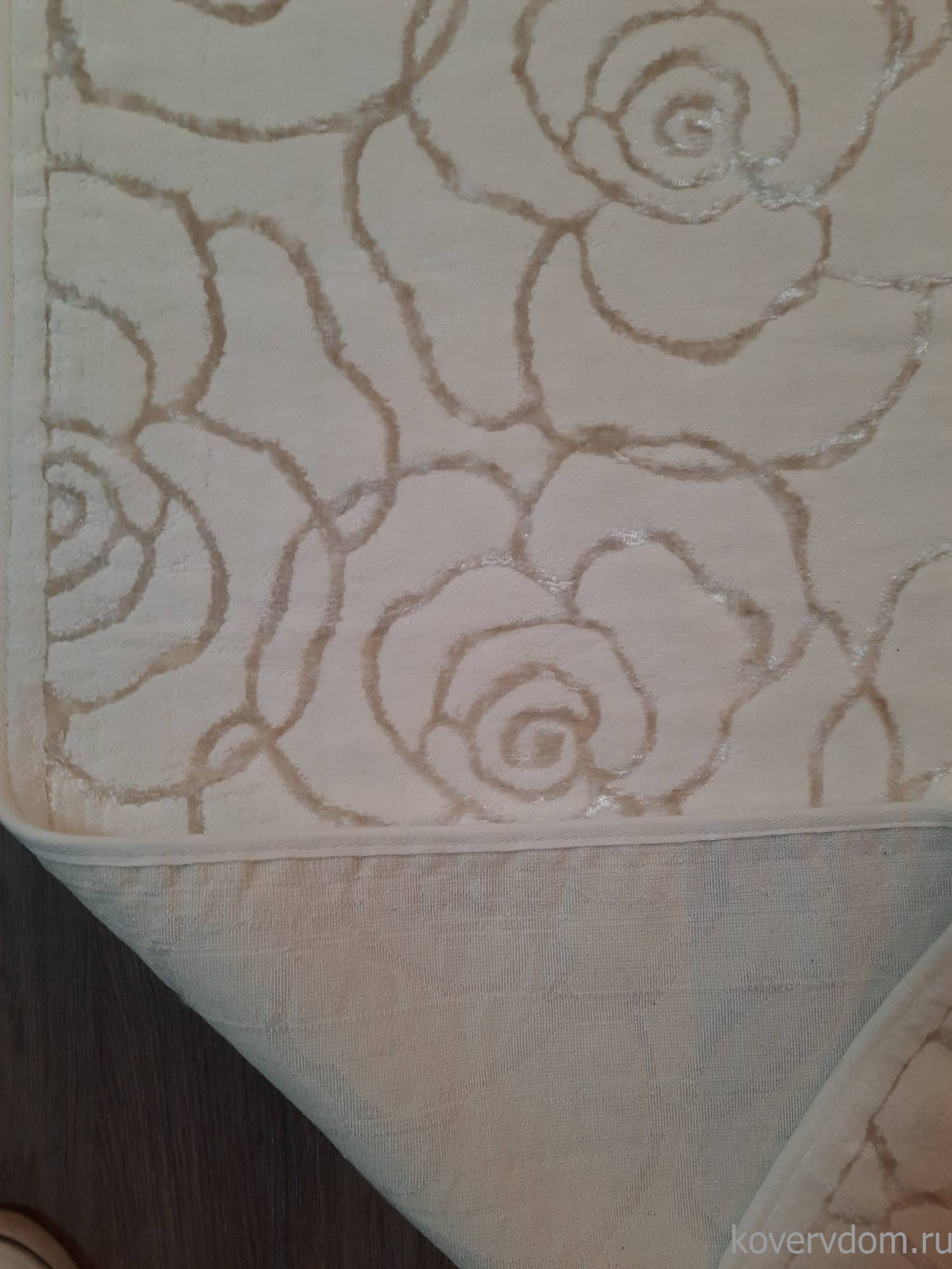 Ковер с цветами Deco Deco - 017 серебро