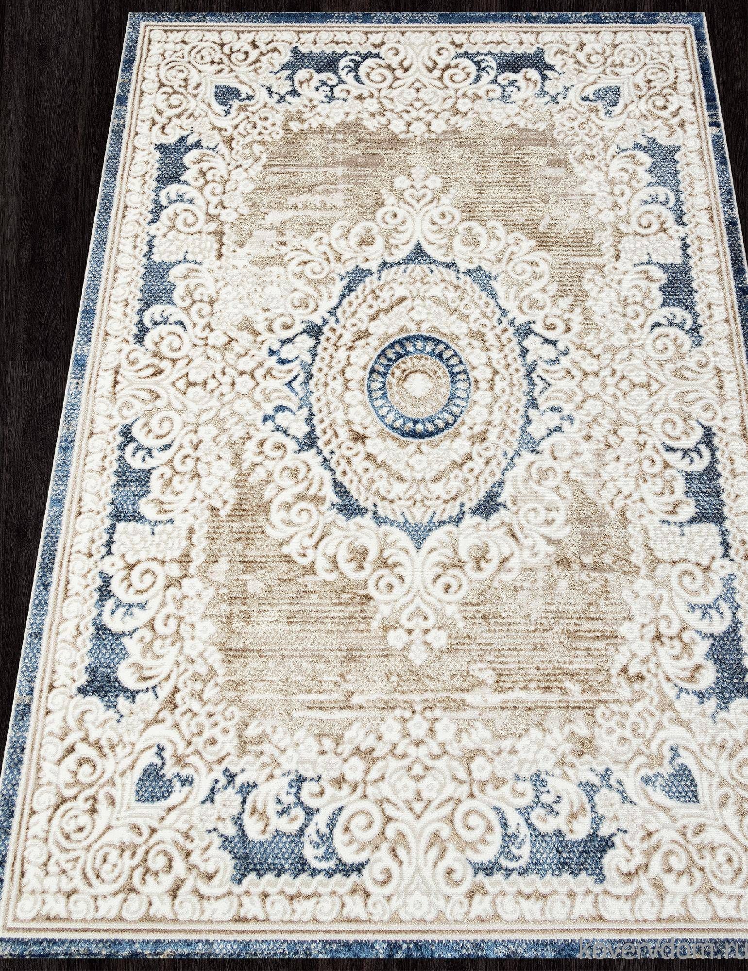 Ковер ANTEP O1701 630 CREAM / BLUE Ковер ANTEP O1701 630 CREAM / BLUE