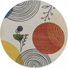 Ковер из полипропилена RIO-A F234 GRAY-BLUE Круг