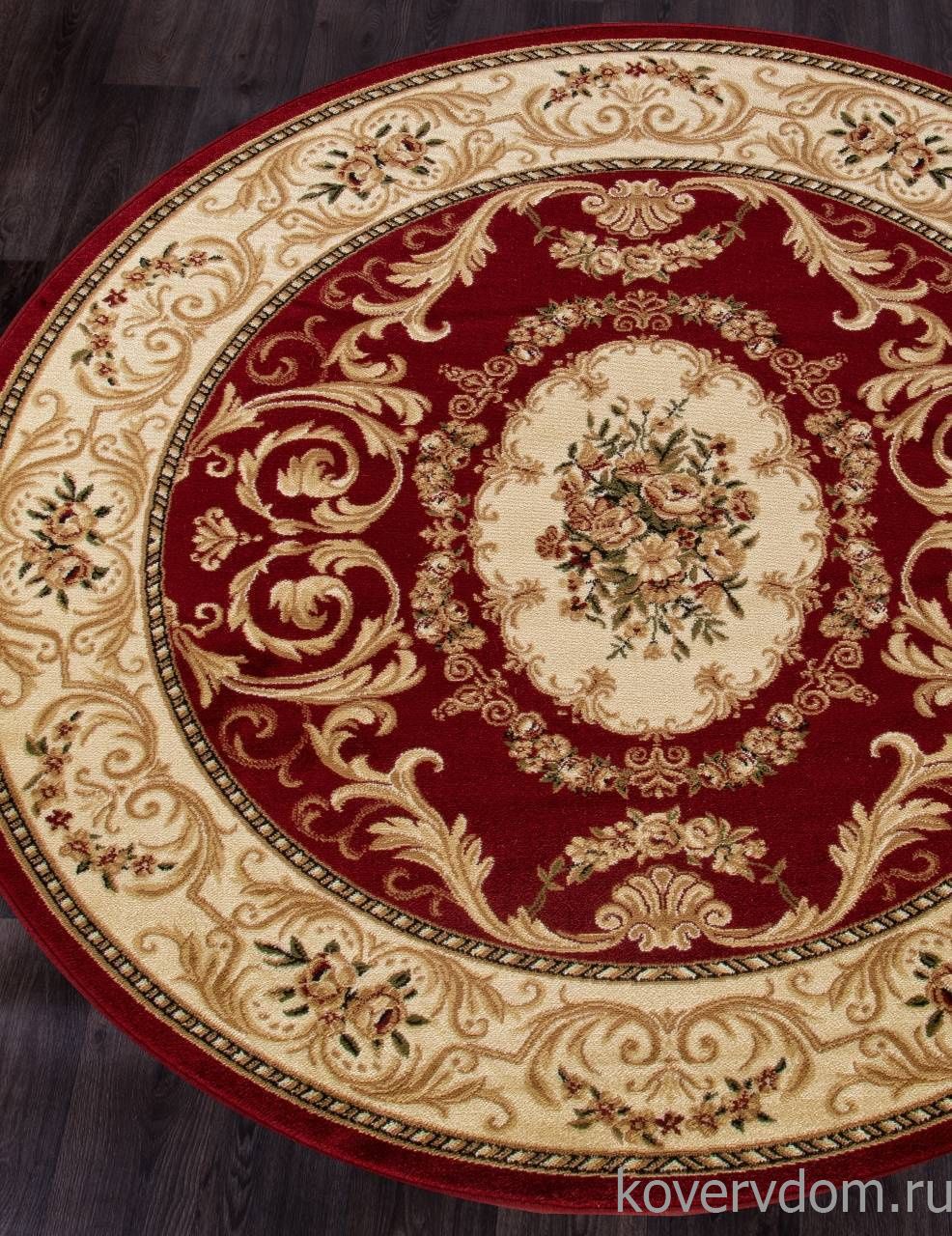 Ковер OLYMPOS d066 RED Круг