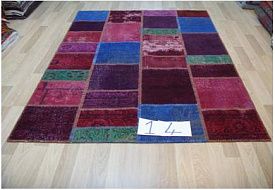 Оранжевый круглый ковер ручной работы Vintage Look at Me P-14