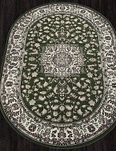 Ковер в дом GAVANA-A D412 GREEN Овал