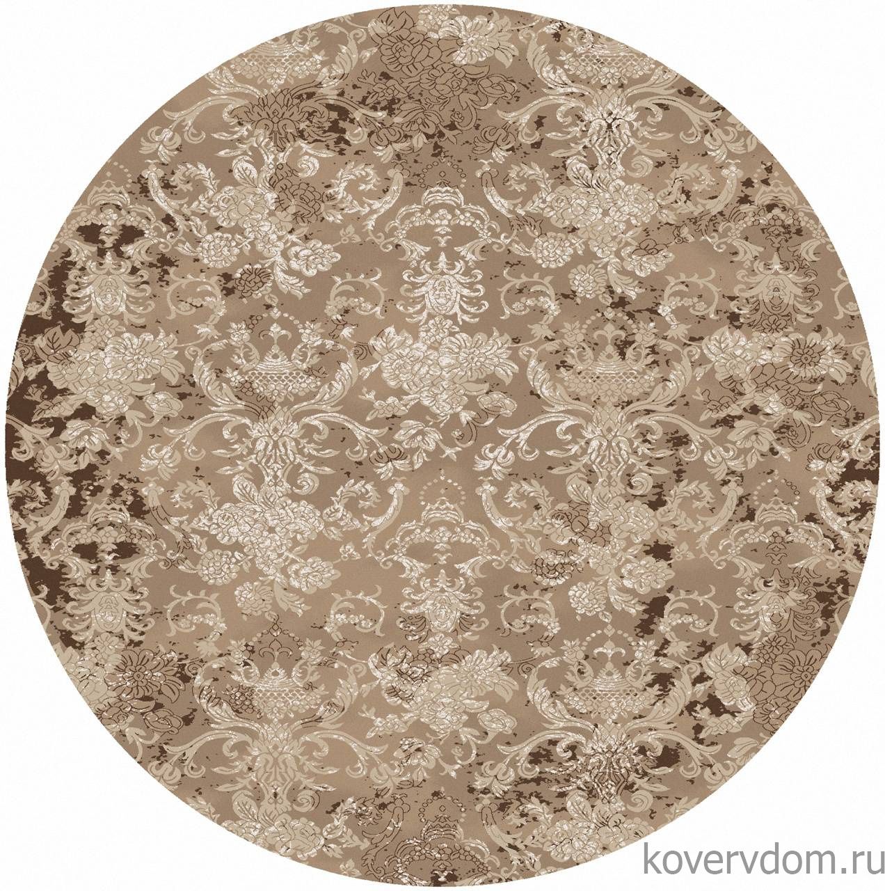 Ковер DOLCE F277 BEIGE-BROWN Круг Ковер DOLCE F277 BEIGE-BROWN Круг