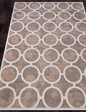 Ковер в спальню бежевый SIERRA-A D713 BEIGE-CREAM 2