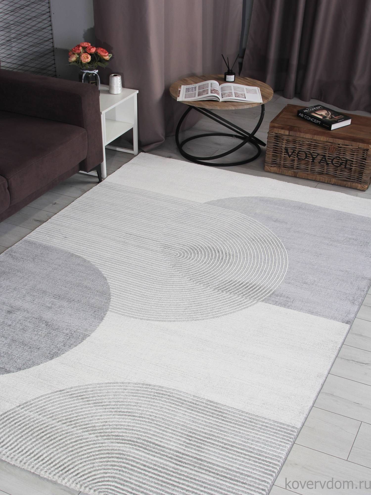 Ковер NENSI GL235G GREY / GREY