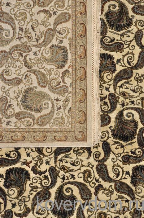 Ковер ручной работы из шелка и шерсти Silk-Wool FR-1A Ivory