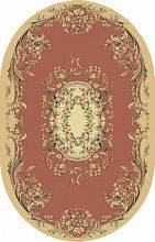 Овальный ковер розовый шерстяной Floare PASSAGE 062-3280 ОВАЛ
